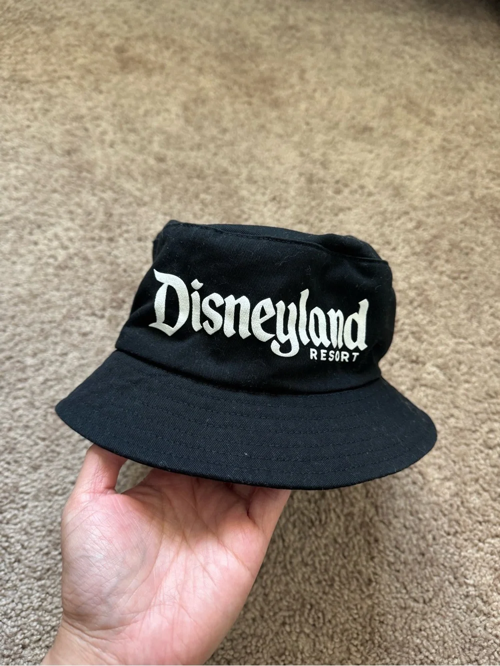 Disney Disneyland Resort Spirit Jersey Black Bucket Hat Adult One Size Sporty
